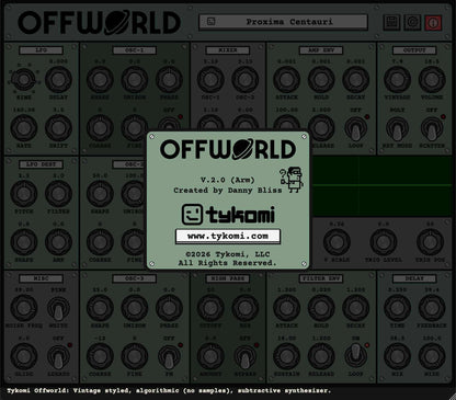 Offworld Synthesizer Audio Plug-in v2.1