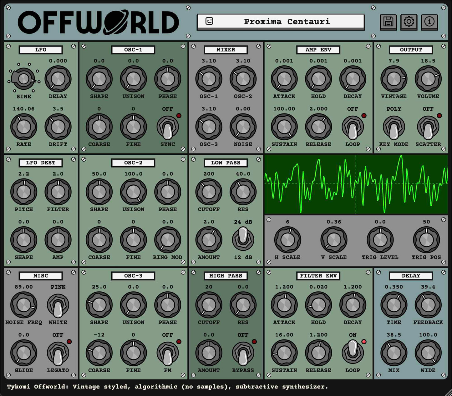 Offworld Synthesizer Audio Plug-in v2.1