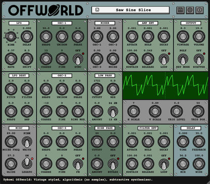 Offworld Synthesizer Audio Plug-in v2.1