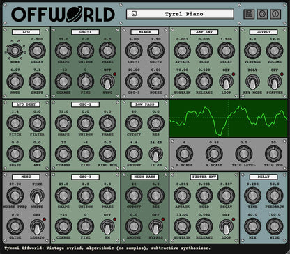Offworld Synthesizer Audio Plug-in v2.1